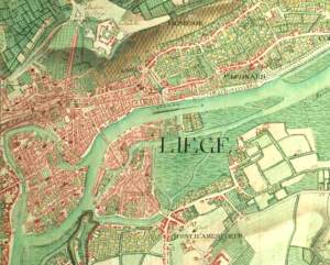 carte de Liège en 1775